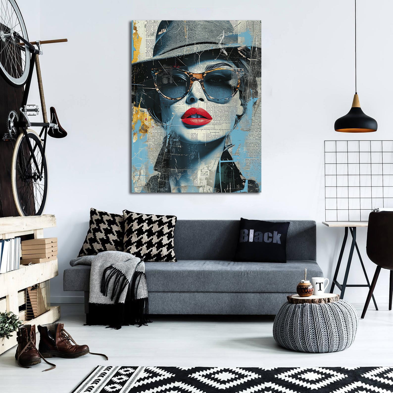 Pine Stretched  Framed 1 Panel - Pop Fashion