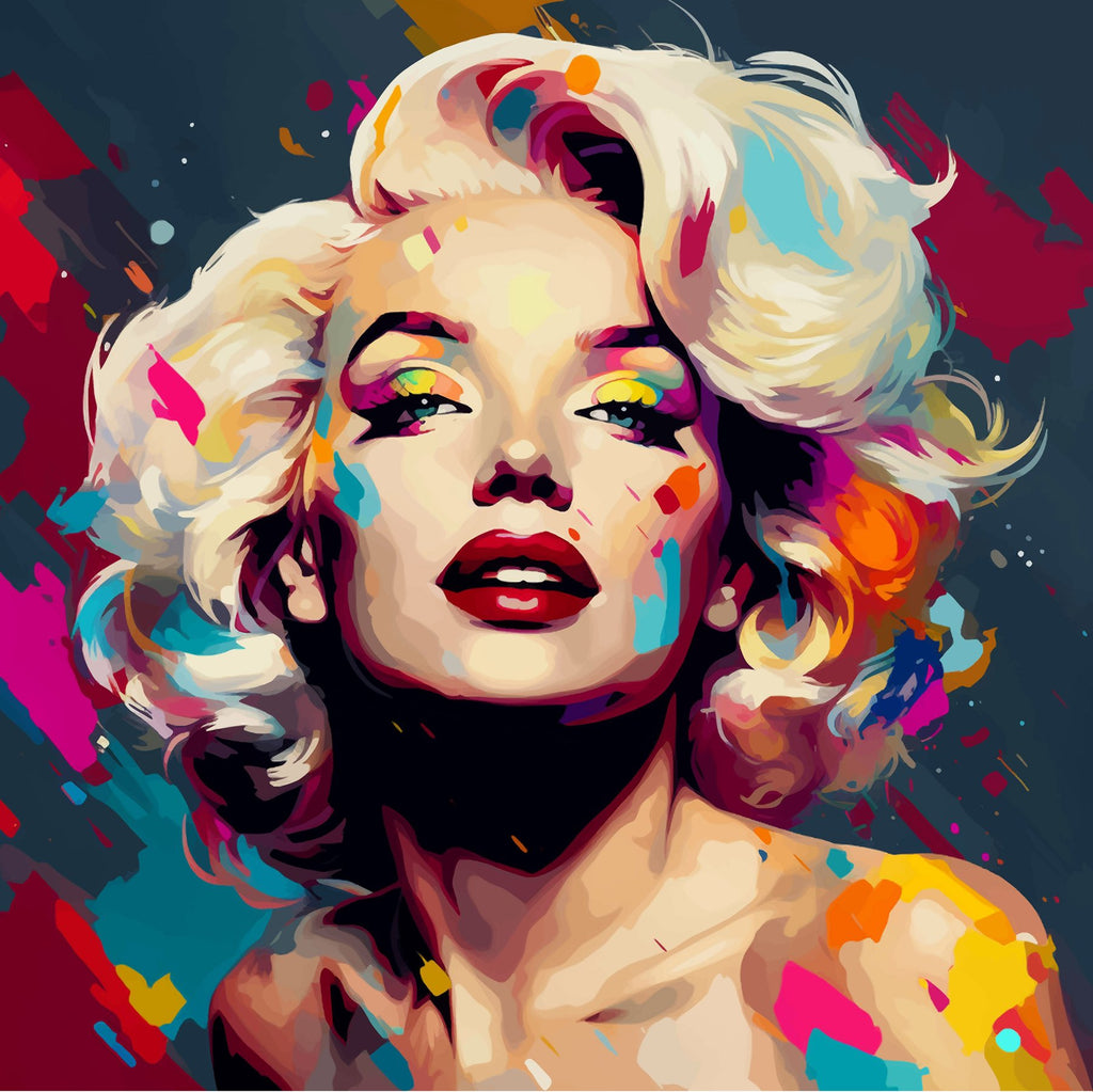 Pine Stretched  Framed 1 Panel - Marilyn Monroe
