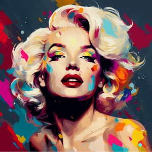 Pine Stretched  Framed 1 Panel - Marilyn Monroe