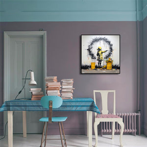 Pine Stretched  Framed 1 Panel - Street Art