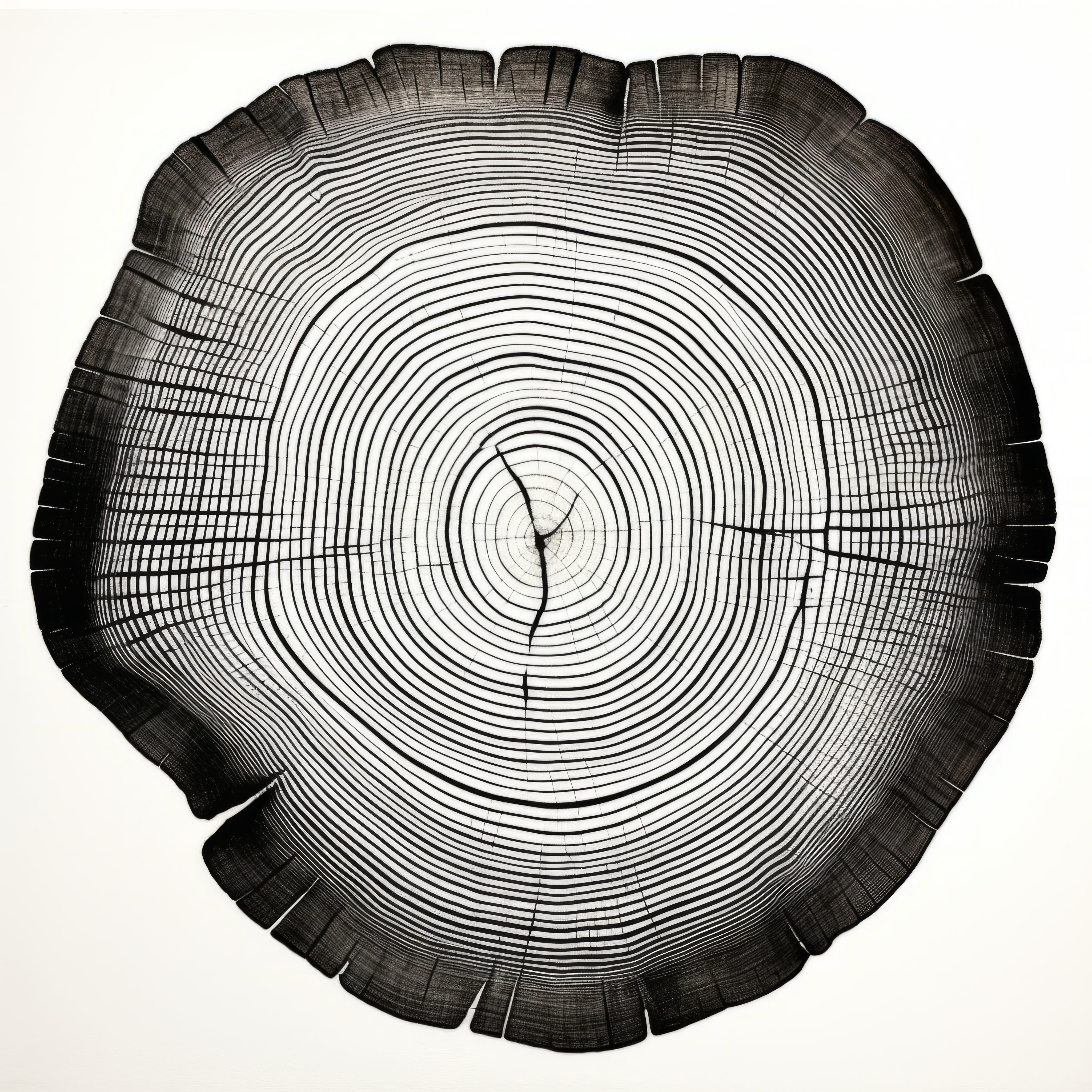Framed 4 Panels - Tree Ring