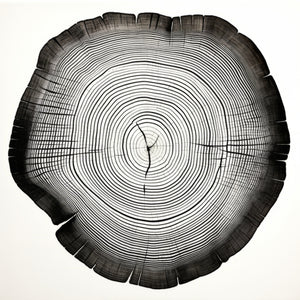 Framed 4 Panels - Tree Ring