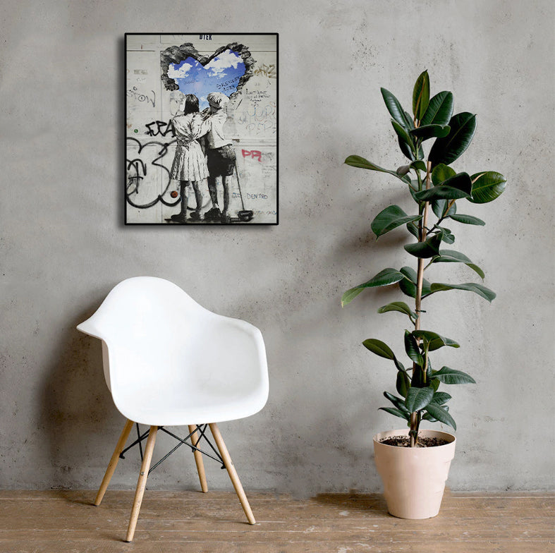 Modern Pop Art Canvas Wall Art Print Poster | Home Decor | Stretched 1 Panel - Wall Love