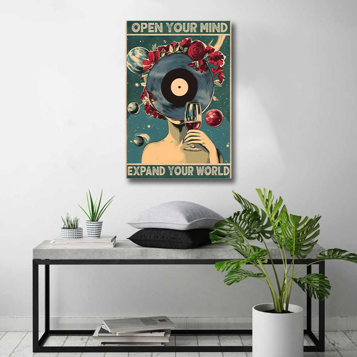 Pine Stretched  Framed 1 Panel - Open Your Mind Expand Your World