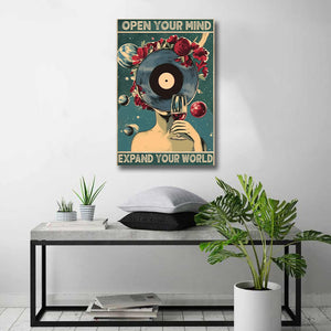 Pine Stretched  Framed 1 Panel - Open Your Mind Expand Your World
