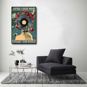 Pine Stretched  Framed 1 Panel - Open Your Mind Expand Your World