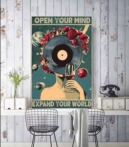 Pine Stretched  Framed 1 Panel - Open Your Mind Expand Your World