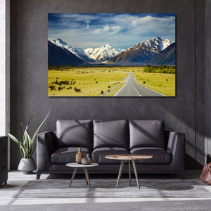Pine Stretched  Framed 1 Panel - Road to Southern Alps