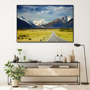 Pine Stretched  Framed 1 Panel - Road to Southern Alps