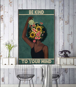 Framed 1 Panel - Be Kind to Your Mind