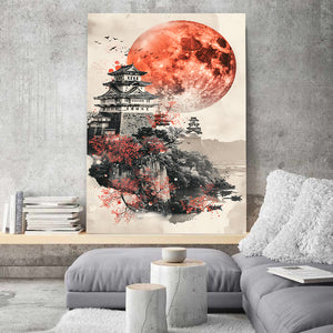 Pine Stretched  Framed 1 Panel - Himeji Castle Japan