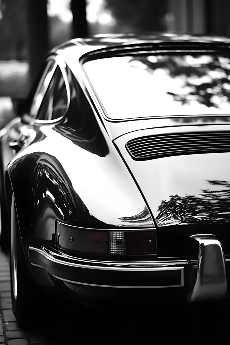 Pine Stretched  Framed 3 Panels - Porsche