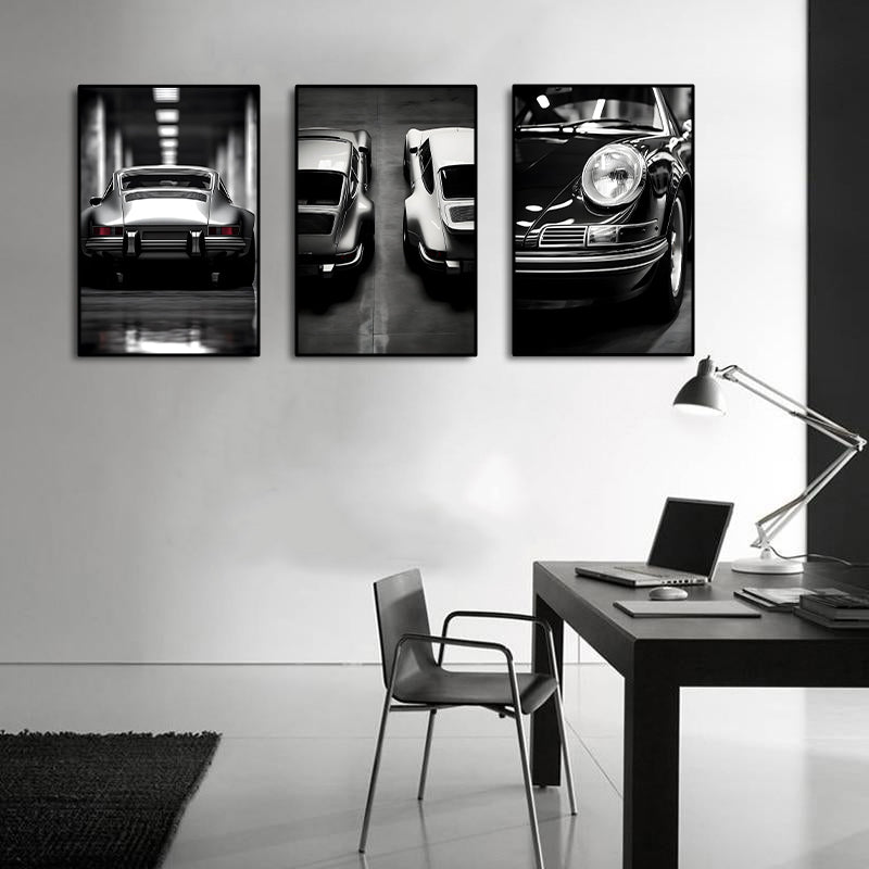 Framed 3 Panels - Porsche