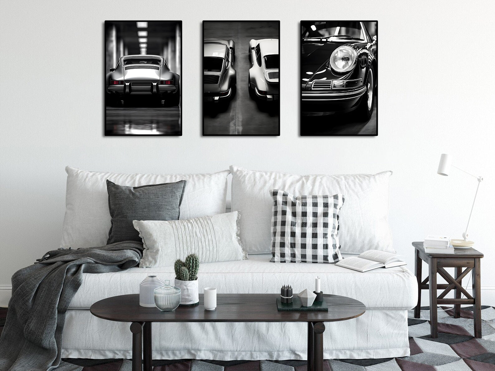 Framed 3 Panels - Porsche