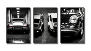 Framed 3 Panels - Porsche