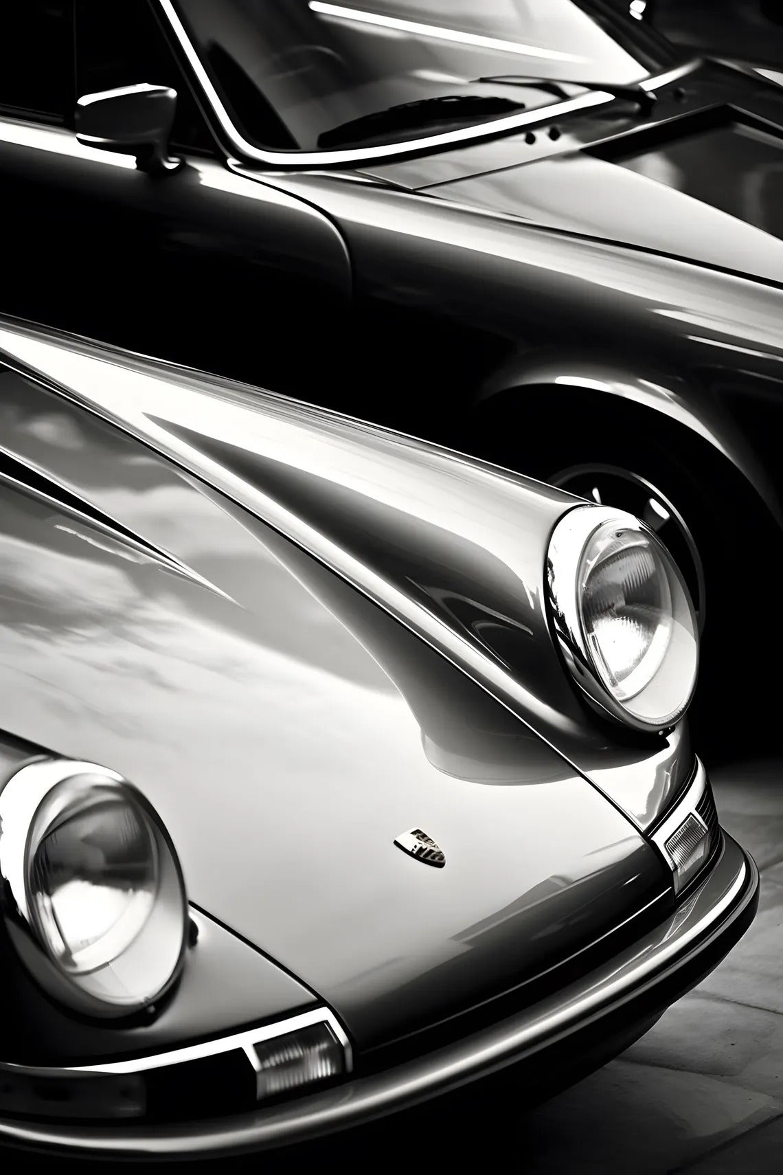 Framed 3 Panels - Porsche