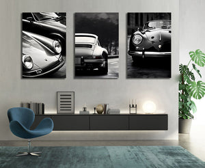 Framed 3 Panels - Porsche