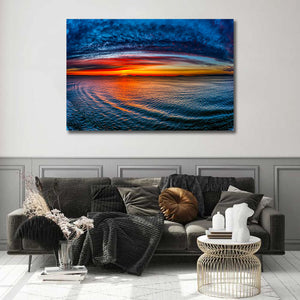 Pine Stretched  Framed 1 Panel - Sunset