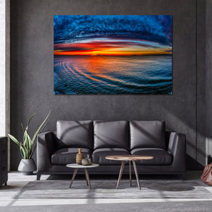 Pine Stretched  Framed 1 Panel - Sunset