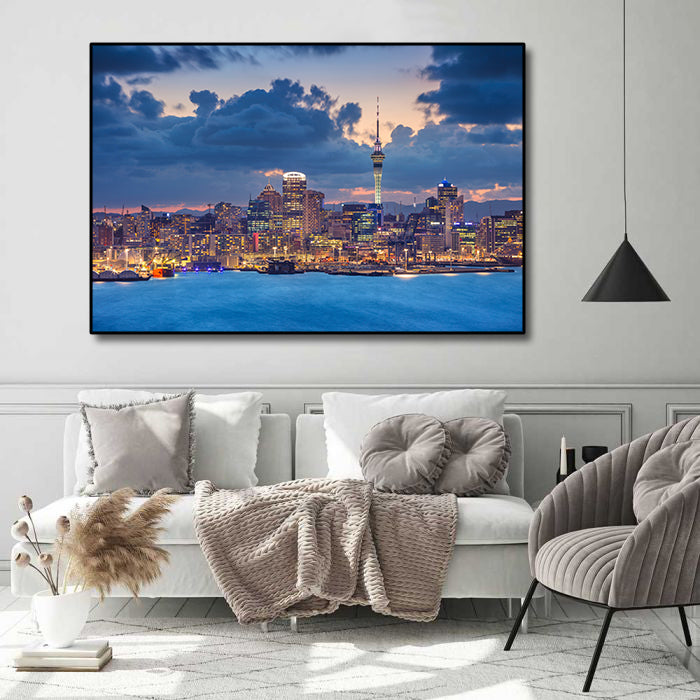 Pine Stretched  Framed 1 Panel - Auckland City, New Zealand