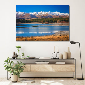 Pine Stretched  Framed 1 Panel - Lake Tekapo