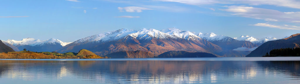 Pine Stretched  Framed 1 Panel - Lake Wanaka Panorama