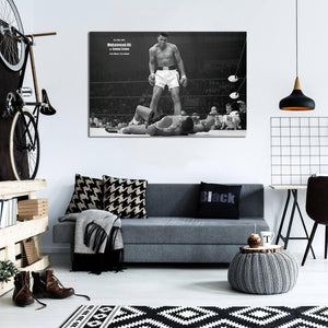 Pine Stretched  Framed 1 Panel - Muhammad Ali