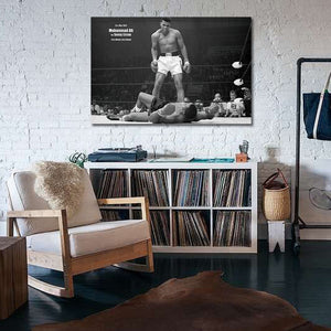 Pine Stretched  Framed 1 Panel - Muhammad Ali