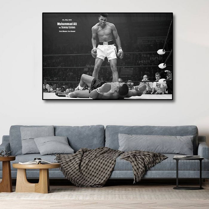 Pine Stretched  Framed 1 Panel - Muhammad Ali