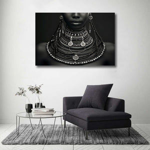 Pine Stretched  Framed 1 Panel - Africa Art