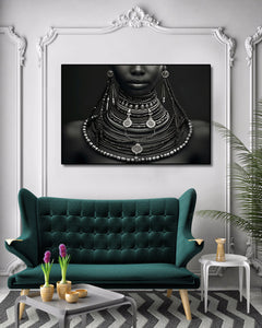 Pine Stretched  Framed 1 Panel - Africa Art