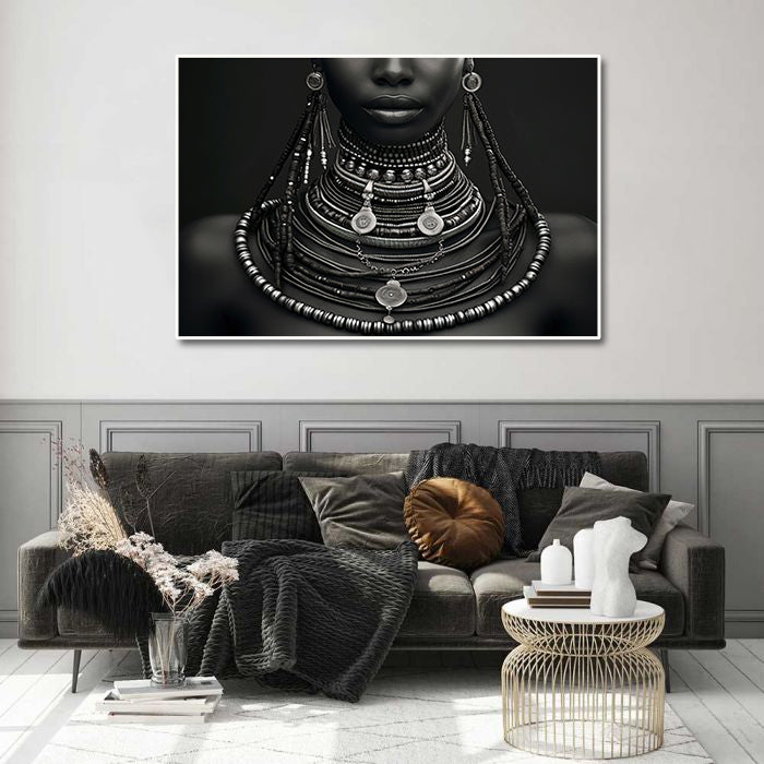 Pine Stretched  Framed 1 Panel - Africa Art
