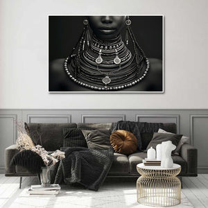 Pine Stretched  Framed 1 Panel - Africa Art