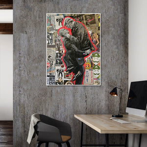 Pine Stretched  Framed 1 Panel - Street art in Seattle Washington