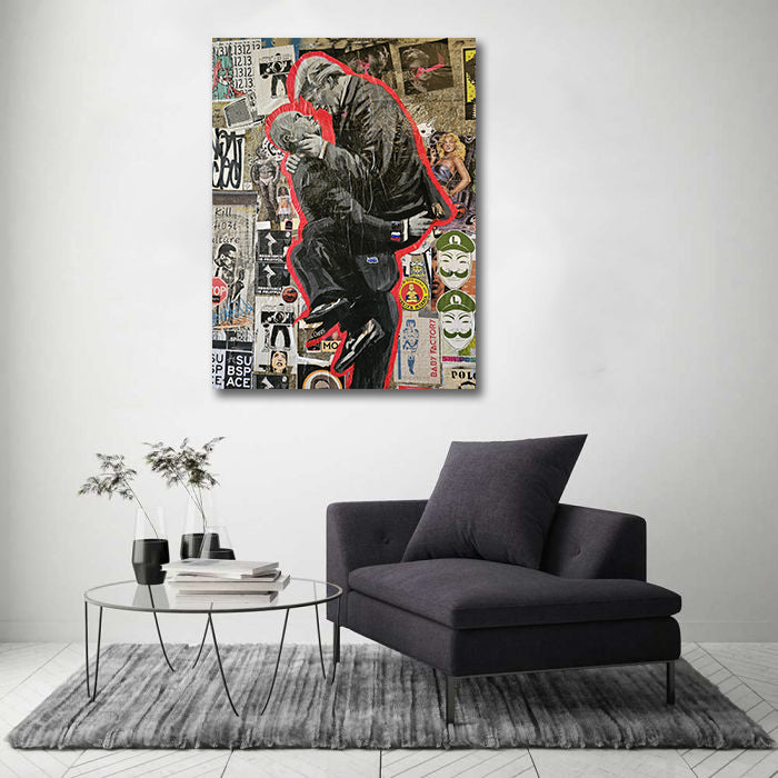 Pine Stretched  Framed 1 Panel - Street art in Seattle Washington