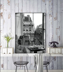 Pine Stretched  Framed 1 Panel - Morning in Paris
