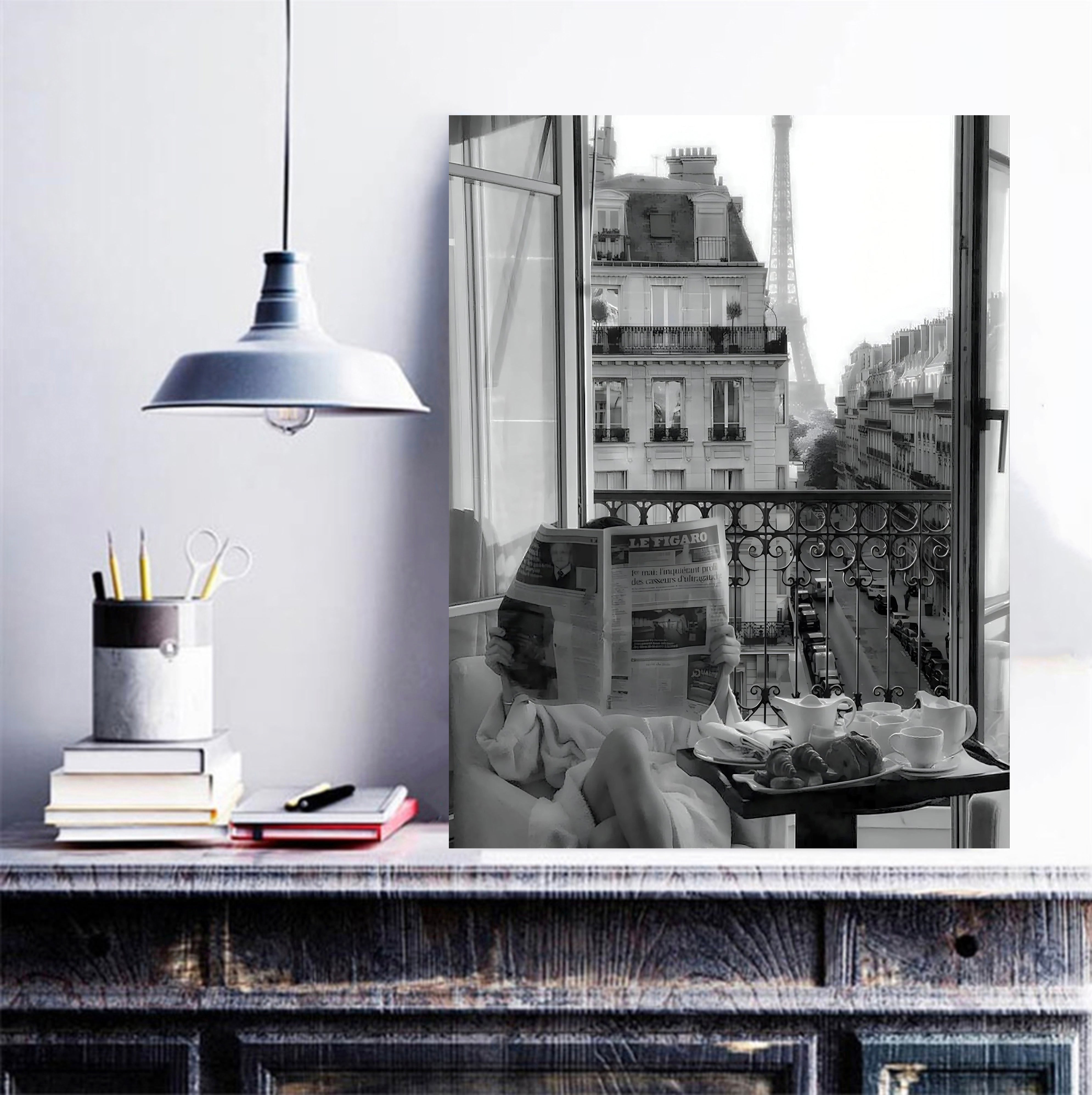Pine Stretched  Framed 1 Panel - Morning in Paris