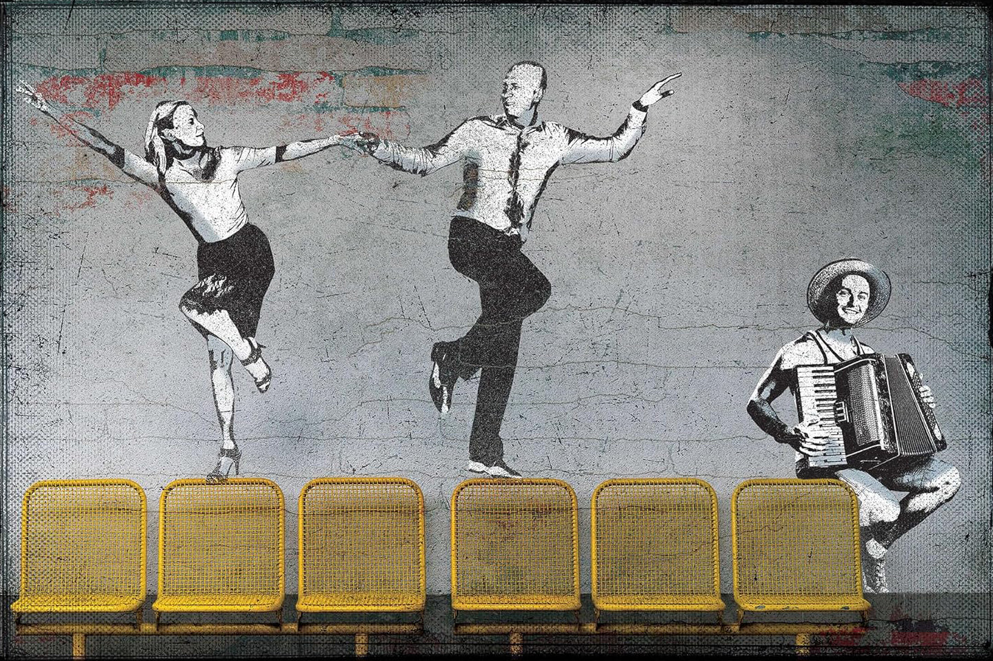 Pine Stretched  Framed - Banksy