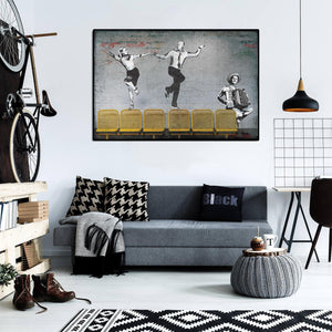 Pine Stretched  Framed - Banksy