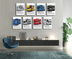 Pine Stretched  Framed 8 Panels - JDM Cars