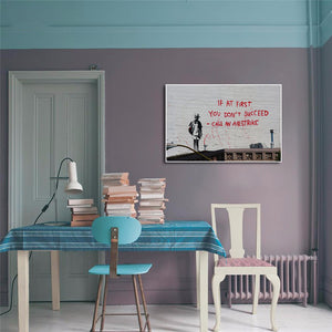 Pine Stretched  Framed 1 Panel - Banksy