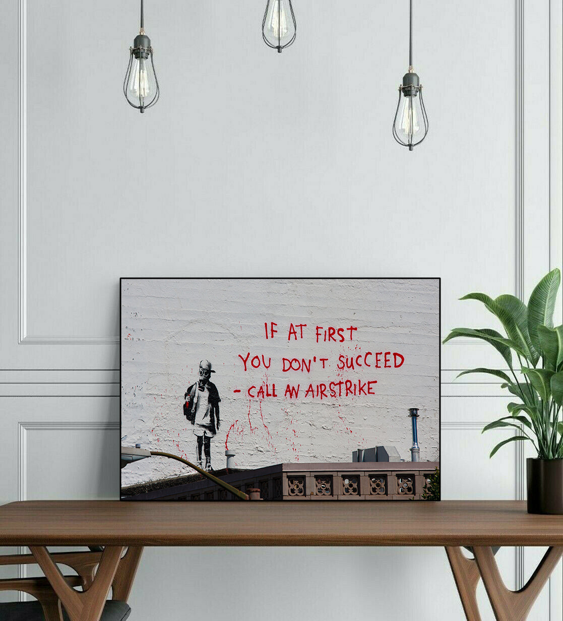 Pine Stretched  Framed 1 Panel - Banksy