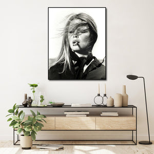 Pine Stretched  Framed 1 Panel - Brigitte Bardot, Spain