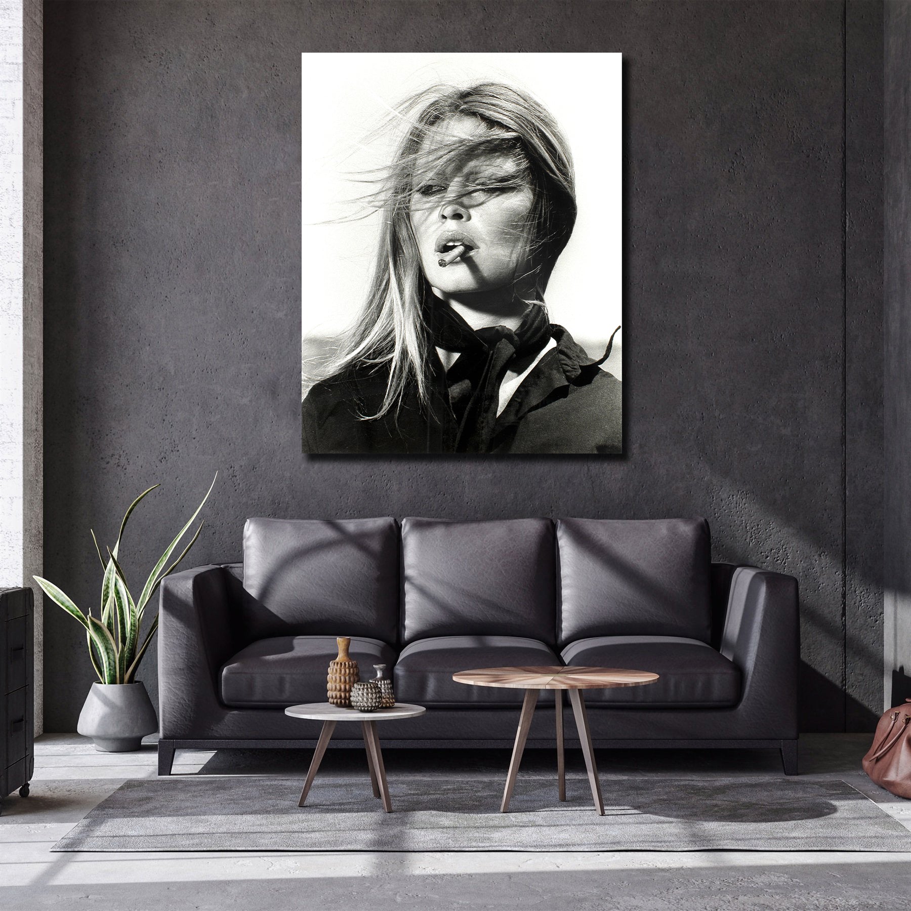 Pine Stretched  Framed 1 Panel - Brigitte Bardot, Spain