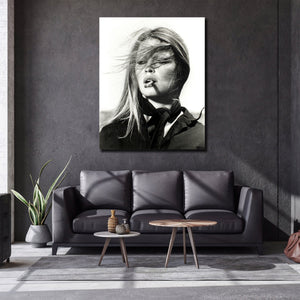 Pine Stretched  Framed 1 Panel - Brigitte Bardot, Spain
