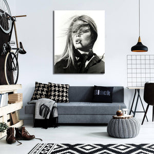 Pine Stretched  Framed 1 Panel - Brigitte Bardot, Spain