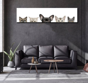 Pine Stretched  Framed 1 Panel - Cute Animals