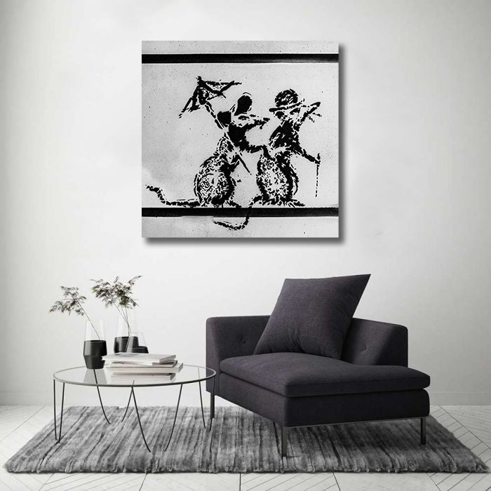 Pine Stretched  Framed 1 Panel - Banksy