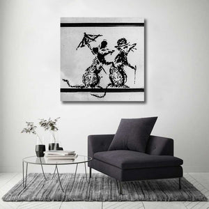 Pine Stretched  Framed 1 Panel - Banksy