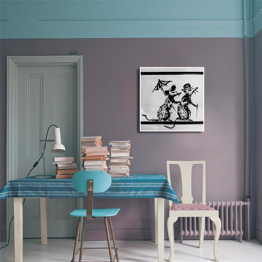 Pine Stretched  Framed 1 Panel - Banksy